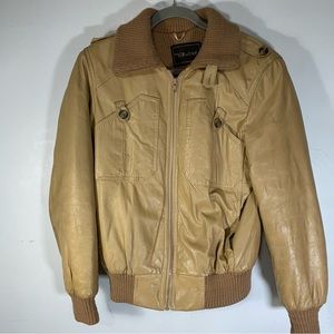 Vintage winter leather jacket (men)